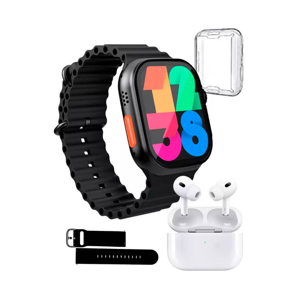 Combo X90 Ultra – Smartwatch + Audífonos Inalámbricos