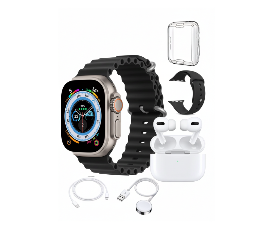 Combo X90 – Smartwatch Ultra + Airpods Pro