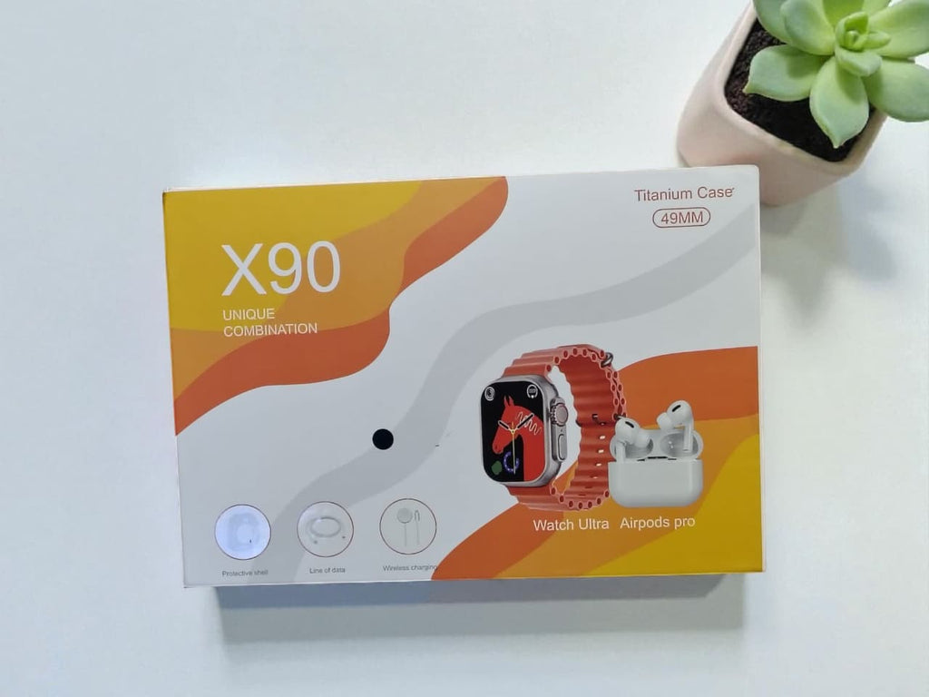 Combo X90 Ultra – Smartwatch + Audífonos Inalámbricos