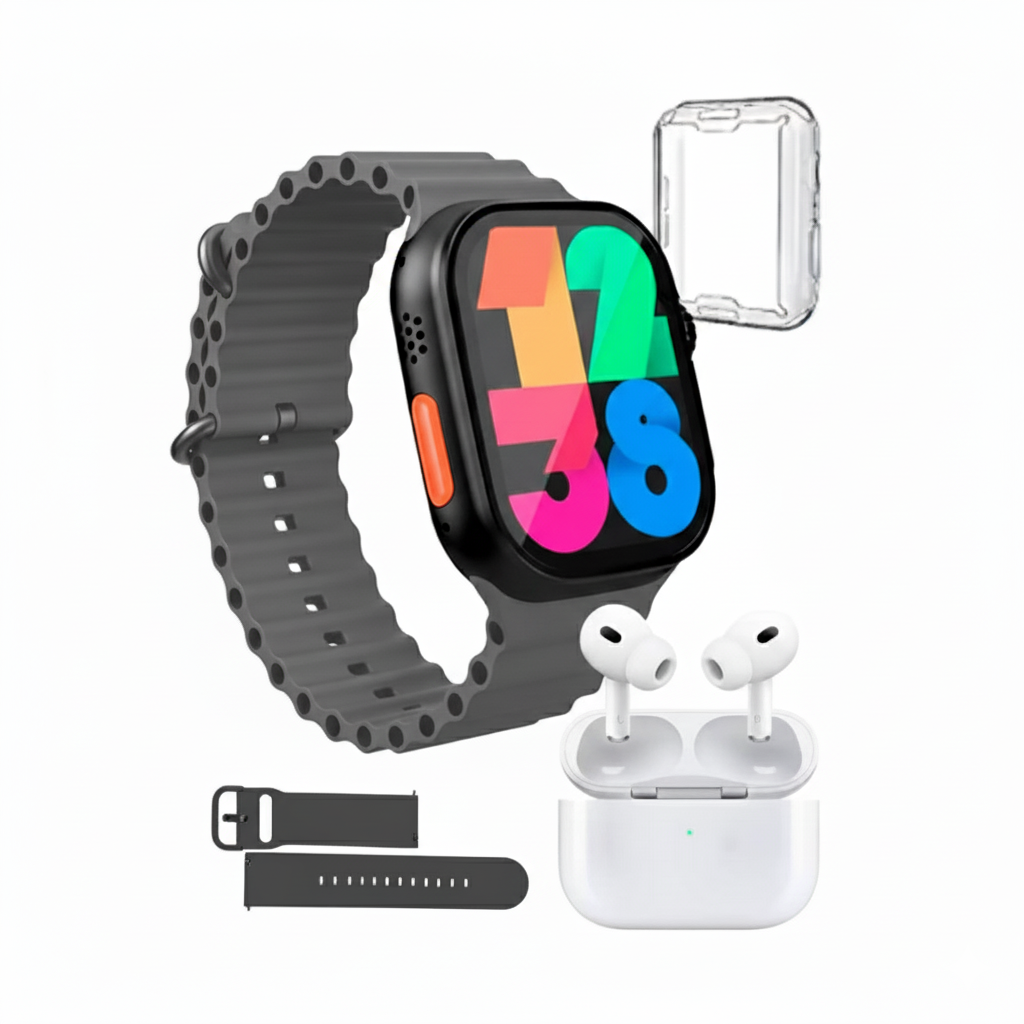 Combo X90 Ultra – Smartwatch + Audífonos Inalámbricos