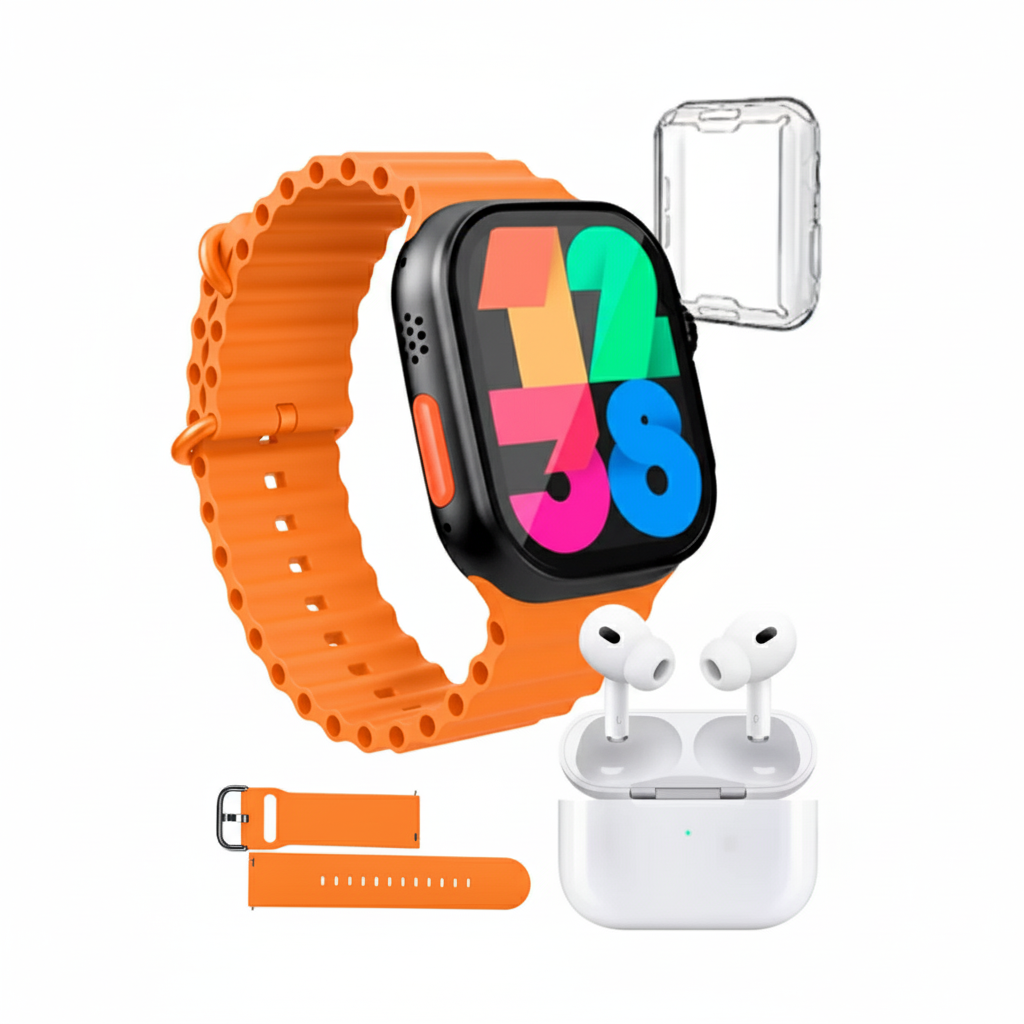 Combo X90 Ultra – Smartwatch + Audífonos Inalámbricos